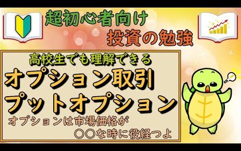 【超初心者向け投資の勉強】オプション取引・プットオプションとは？