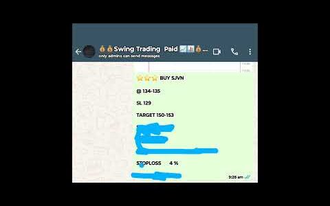 13% profit in sjvn .... swing trading profit