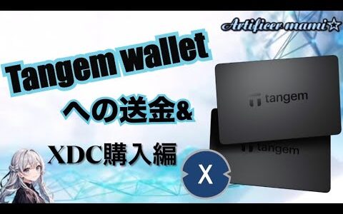 Tangem walletへの送金&XDC購入編　タンジェムウォレット