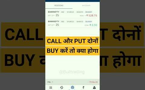 Call और Put एक साथ Buy करें तो क्या होगा / Option trading