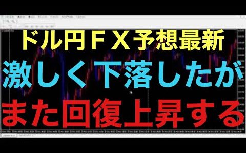 【ドル円FX予想最新】FOMCで5円近く急落しましたが、まだこの下落は想定の範囲内だと思います！問題はここからの値動きが重要だと思います！V字で回復上昇するかor更に前日の安値を割って150円まで下落