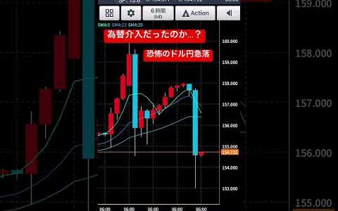 【為替介入？ドル円急落】 s