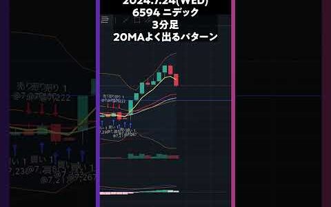 6594ニデック 20MAよく出るパターン  #株