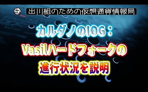 ［20220724］カルダノのIOG：Vasilハードフォークの進行状況を説明【仮想通貨・暗号資産】