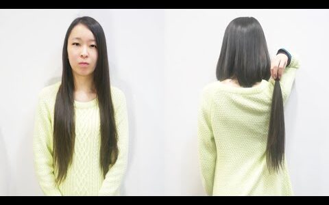 Long to Short J88 sample 超きれいなサラサラロングヘアーをヘアドネーションの為にバッサリ断髪しました。