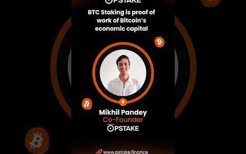 BTC Staking is proof of work of Bitcoin& economic capital.