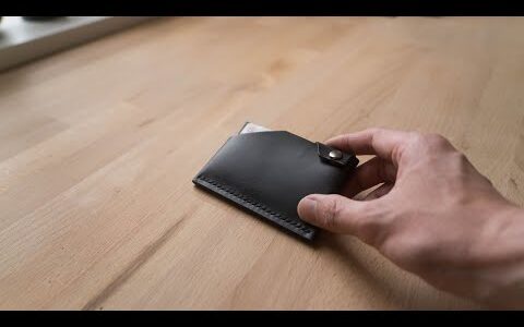 ミニマリストレザーウォレット　Making a HANDMADE Minimalist Leather Wallet