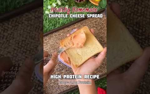 Healthy Homemade Chipotle Cheese Spread /highproteinrecipe  @maitryskitchen.