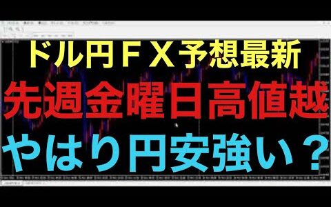 【ドル円FX予想最新】雇用統計の結果悪かったのに、あっさりと先週金曜日の高値越えました！このまま円安再開なるか注目です！次のターゲットは156円272か！？