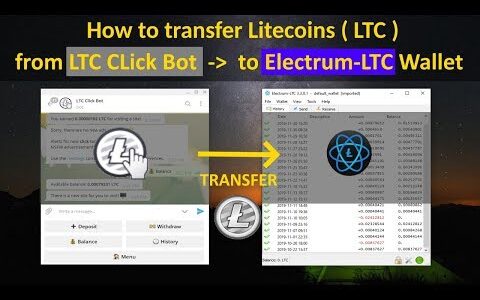 How to transfer Litecoin from Telegram LTC Bot  to Electrum-LTC wallet byAO