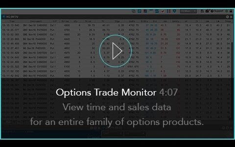 Options Trade Monitor | TT® Futures Trading Platform