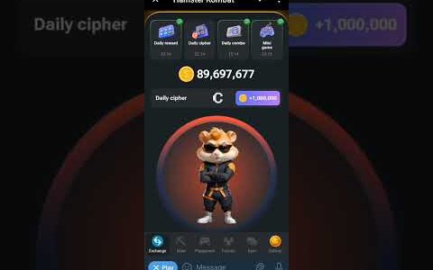 HAMSTER KOMBAT DAILY CIPHER "ICO" JULY 31     banned