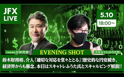 【FX｜相場分析】値動き乏しく50銭レンジ。朝方同様、引き付けて155.25押し目買いから参入する方針。ストップは155円割れに置き155.85で利食いを目指すこととしたい。2024/5/10（金）