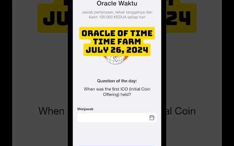 When was the first ICO (Initial Coin Offering) held?   July 26 juli