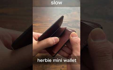 小銭入れが使いやすいコンパクト財布/SLOW/herbie mini wallet(ハービーミニウォレット)