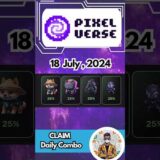 Pixelverse Daily combo 18 July  2024   airdrop