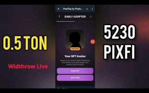 PEXIFI TOKEN NFT CLIM | How To withdraw Ton Wallet Problem Solve | Pixelverse NFT CLIM |