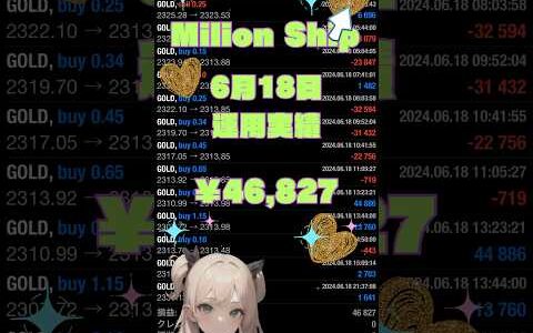 【FX自動売買検証】⛴️ミリオンシップEA⛴️2024/6/18運用実績！ 金虎EA ミリオンシップEA  神の目EA  投資　初心者  爆益   安定 不労所得  仮想通貨　BTC WOLF