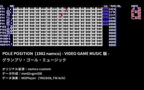 ポールポジション – VIDEO GAME MUSIC 版 -（POLE POSITION – VIDEO GAME MUSIC ver. -）[mml2vgm]