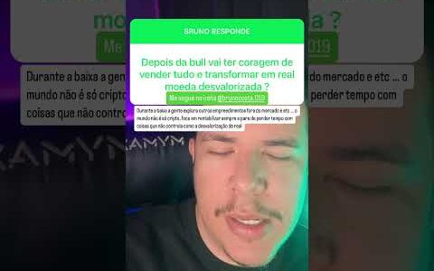 DEPOIS DA BULL TRANSFORMAR O CAPITAL EM REAL ?