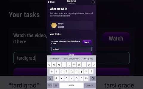 What are NFTs ? Tapswap code today