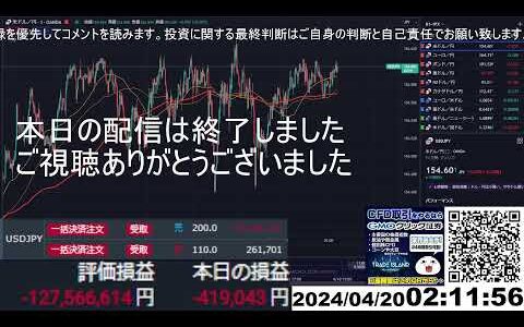 【FX生配信】最悪の大損