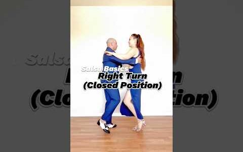 Salsa Basics “Right Turn – Closed Position (右ターン-クローズドポジション)”   dancing ダンス