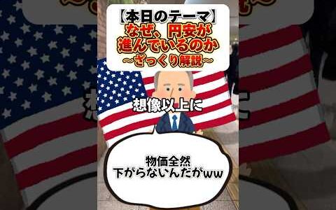 【投資1年目必見！】絶対押さえておきたい円安の仕組み、流し見解説           #株